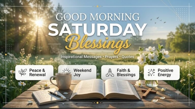 Good Morning Saturday Blessings