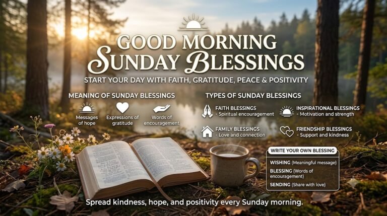 Good Morning Sunday Blessings