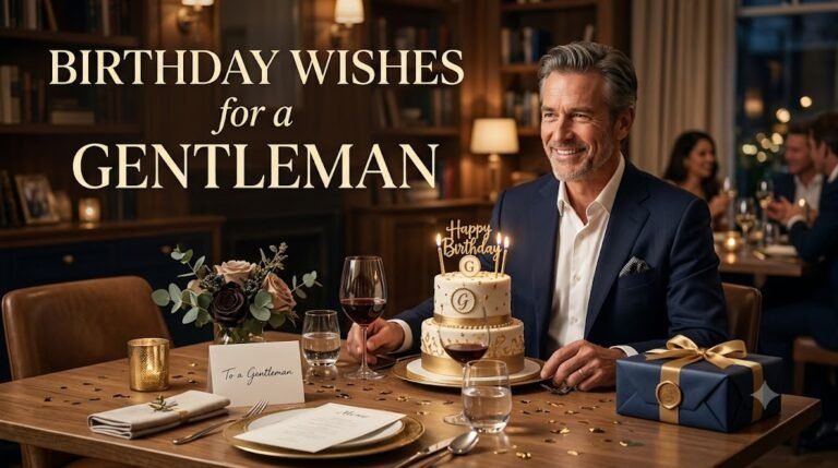 Birthday Wishes for a Gentleman
