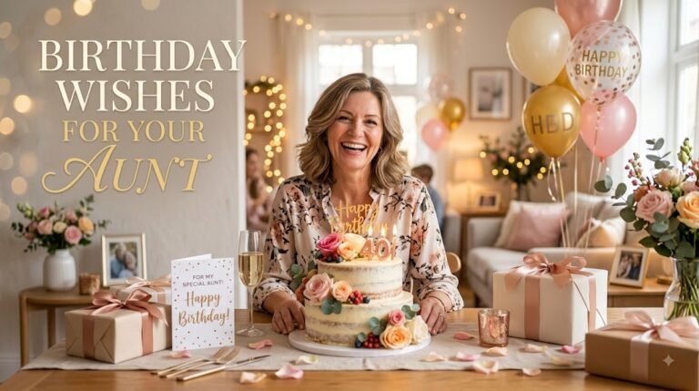 Birthday Wishes for Your Aunt