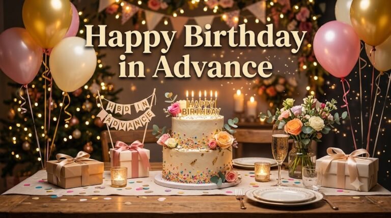 Happy Birthday in Advance