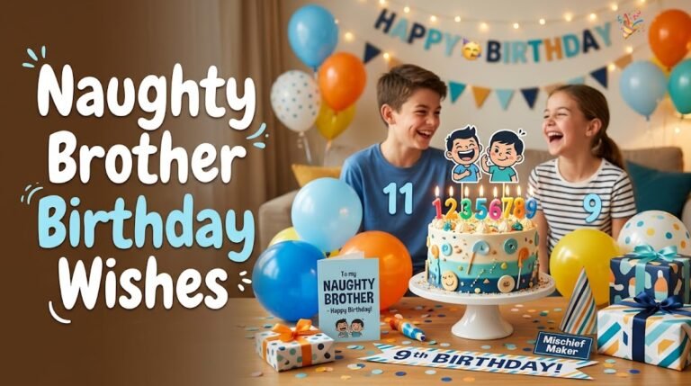 Naughty Brother Birthday Wishes