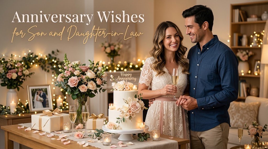 Anniversary Wishes for Son and Daughter-in-Law