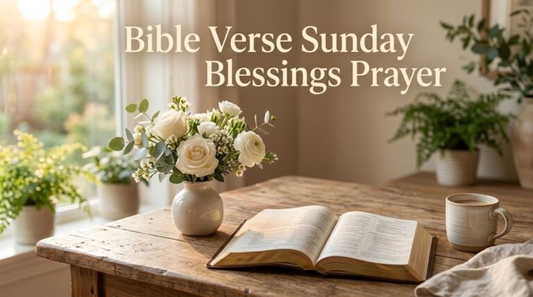 Bible Verse Sunday Blessings Prayer
