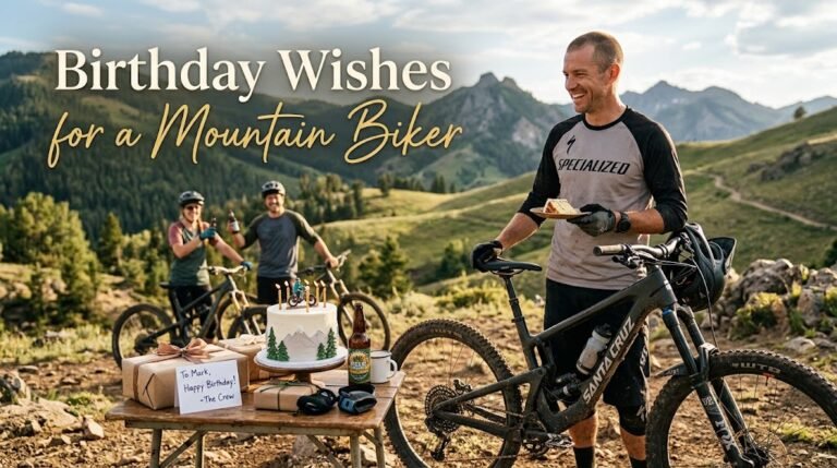 Birthday Wishes for Mountain Biker
