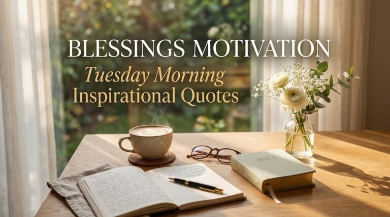 Blessings Motivation Tuesday Morning Inspirational Quotes