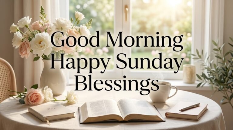 Good Morning Happy Sunday Blessings