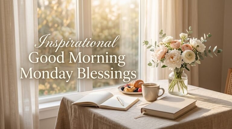 Inspirational Good Morning Monday Blessings