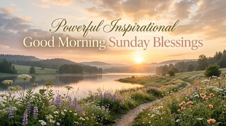 Powerful Inspirational Good Morning Sunday Blessings
