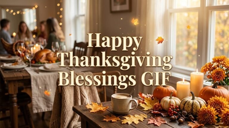 Happy Thanksgiving Blessings GIF