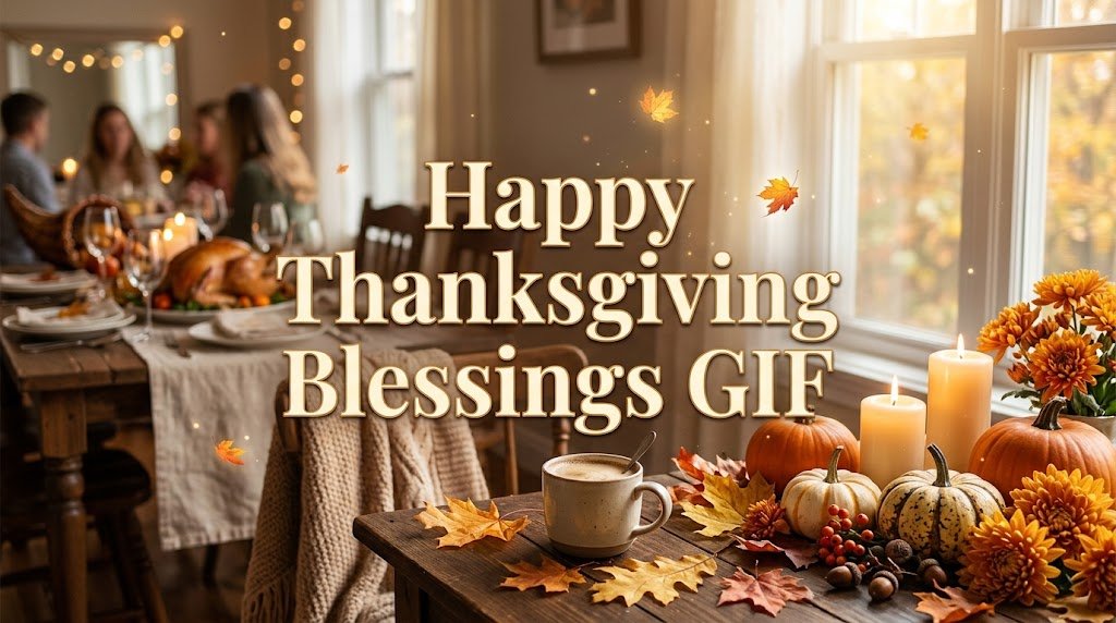 Happy Thanksgiving Blessings GIF