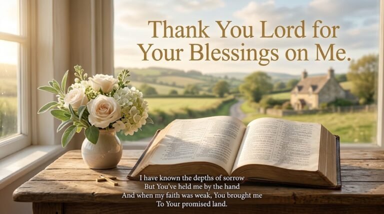 Lyrics to Thank You Lord for Your Blessings on Me