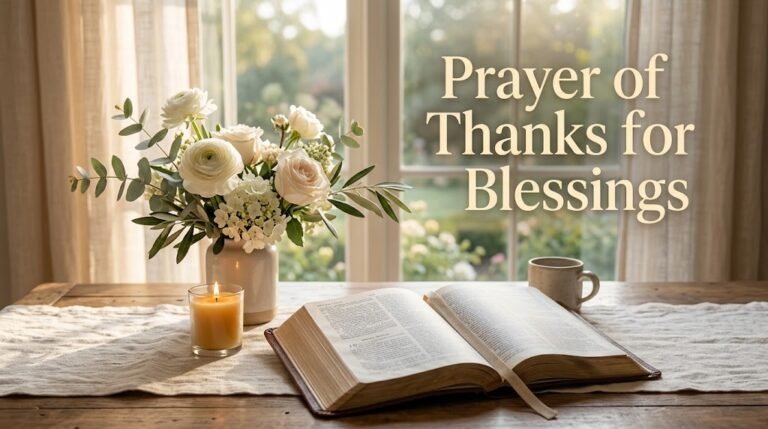 Prayer of Thanks for Blessings