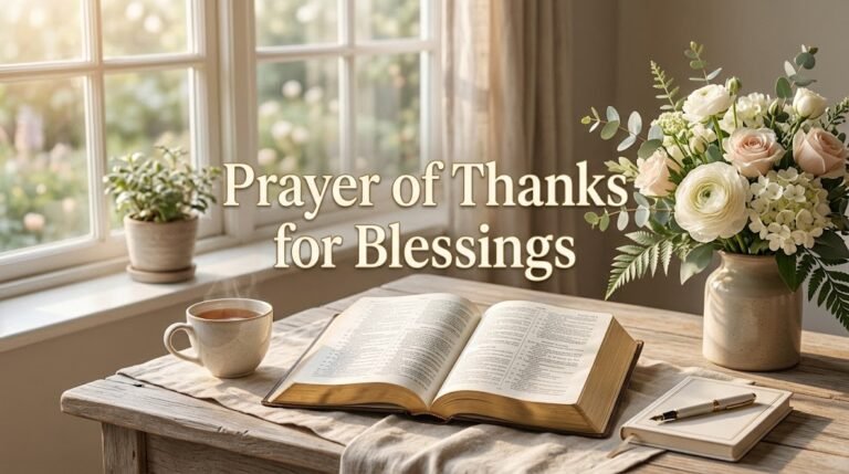 Prayer of Thanks for Blessings